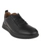 2000191001 Ανδρικό δετό sport casual δέρμα μαύρο