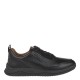 2000191001 Ανδρικό δετό sport casual δέρμα μαύρο