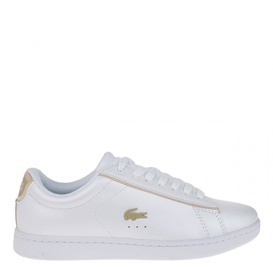 2000192501 Γυναικείο αθλητικό sneakers δέρμα λευκό/χρυσό