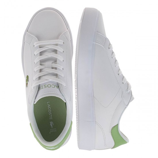 2000192901 Aθλητικό sneakers  δετό λευκό/λαχανί