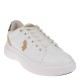 2000193301 Γυναικείο αθλητικό sneakers δετό λευκό/χρυσό