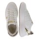 2000193301 Γυναικείο αθλητικό sneakers δετό λευκό/χρυσό