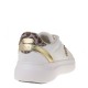 2000193301 Γυναικείο αθλητικό sneakers δετό λευκό/χρυσό