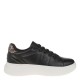 2000193401 Γυναικείο αθλητικό sneakers δετό μαύρο
