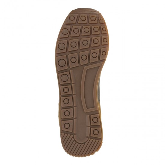 2000193601 Ανδρικό αθλητικό sneakers δετό καφέ