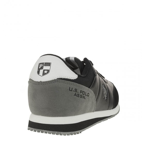 2000193701 Ανδρικό αθλητικό sneakers δετό μαύρο/γκρί