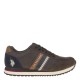 2000195001 Ανδρικό αθλητικό sneakers δετό καφέ