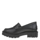 2000195201 Γυναικείο loafers mocassins χωστό μαύρο