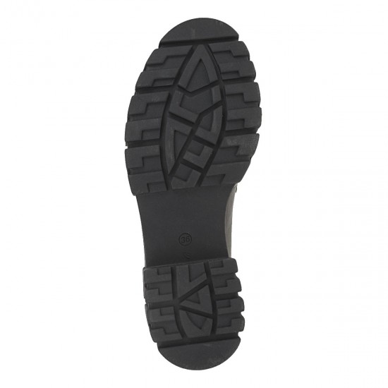 2000195201 Γυναικείο loafers mocassins χωστό μαύρο