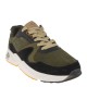 2000195801 Ανδρικό αθλητικό sneakers δετό λαδί/μαύρο