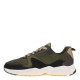 2000195801 Ανδρικό αθλητικό sneakers δετό λαδί/μαύρο