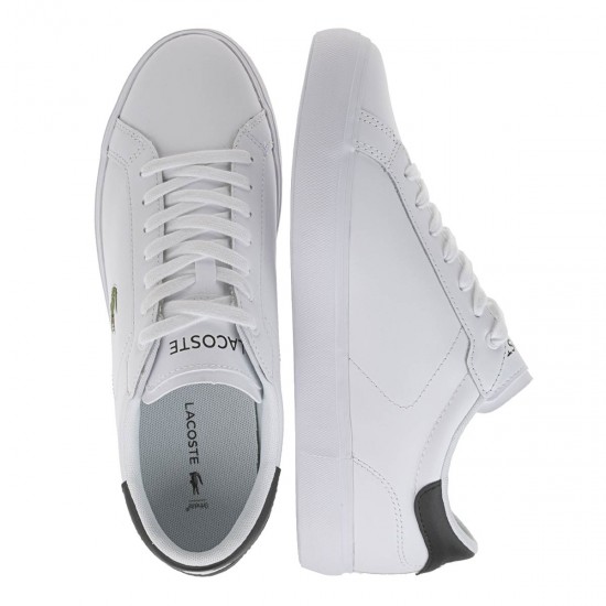 2000195901 Ανδρικό αθλητικό sneakers δετό λευκό/μαύρο