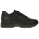 2000196201 Γυναικείο αθλητικό sneakers δετό δέρμα μαύρο(ολο)