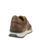 2000198002 Ανδρικό αθλητικό sneakers δετό δέρμα ταμπά