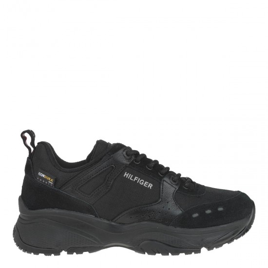 2000198201 Ανδρικό αθλητικό sneakers δετό μαύρο