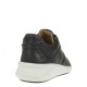 2000200001 Γυναικείο sneakers δετό δέρμα μαύρο