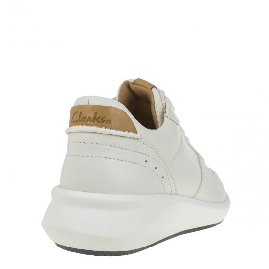 2000200002  Γυναικείο sneakers δετό δέρμα πάγος(λευκό)/ταμπά