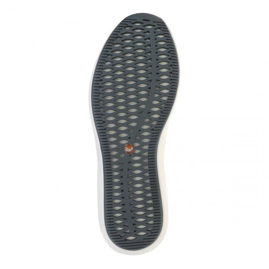 2000200002  Γυναικείο sneakers δετό δέρμα πάγος(λευκό)/ταμπά