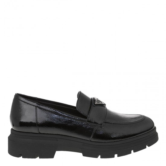 2000204001 Γυναικείο loafers mocassins λουστρίνι μαύρο
