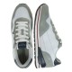2000204101 Ανδρικό αθλητικό sneakers δετό λευκό/μπλέ