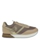 2000212701 Γυναικείο αθλητικό sneakers δετό μπέζ/πούρο