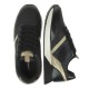 2000212801 Γυναικείο αθλητικό sneakers δετό μαύρο/χρυσό