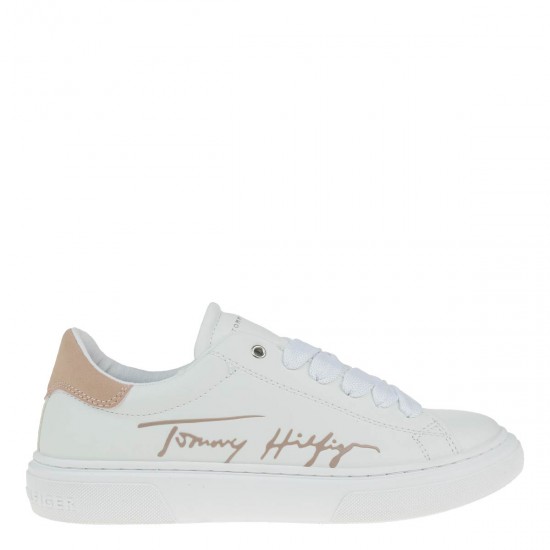 2000237401 Γυναικείο αθλητικό sneaker δετό λευκό/ρόζ