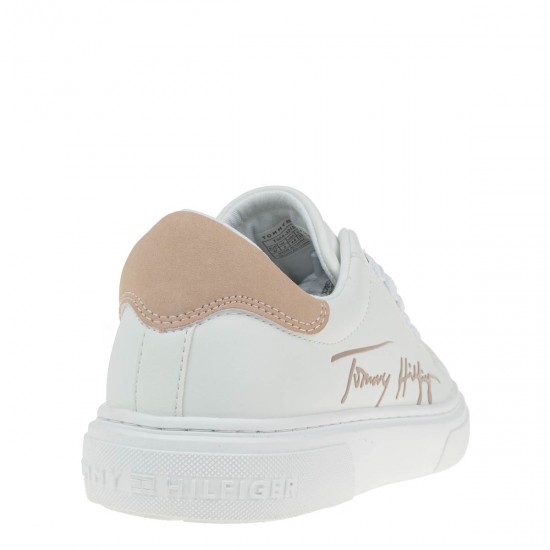 2000237401 Γυναικείο αθλητικό sneaker δετό λευκό/ρόζ