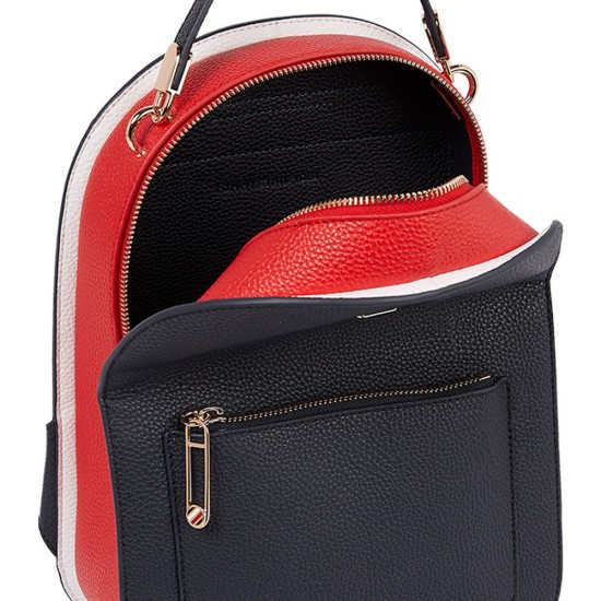 2000264201 Γυναικεία τσάντα backpack πλάτης μπλέ/πλχ