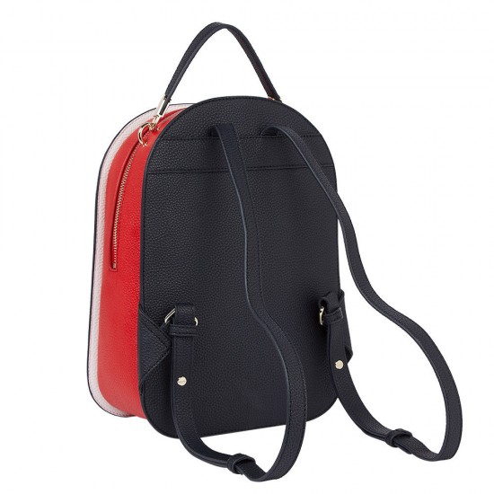 2000264201 Γυναικεία τσάντα backpack πλάτης μπλέ/πλχ
