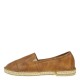 2000272301 Γυναικεία εσπαντρίγια φλάτ δέρμα ταμπά