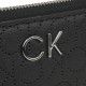 2000274201 Γυναικείο πορτοφόλι ck φερμουάρ μακρόστενο μαύρο