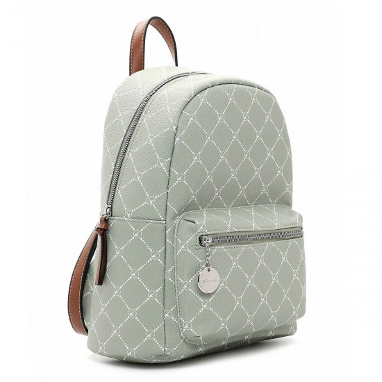 2000287501 Γυναικεία τσάντα πλάτης backpack λαδί/ταμπά