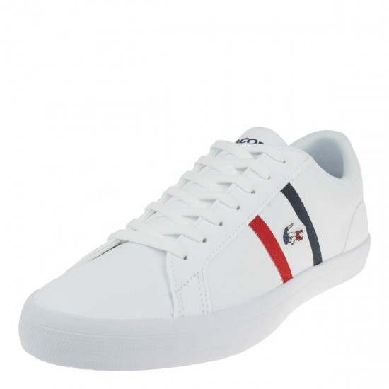 2000290601 Ανδρικό αθλητκό sneakers δετό λευκό/μπλέ/κόκκινο