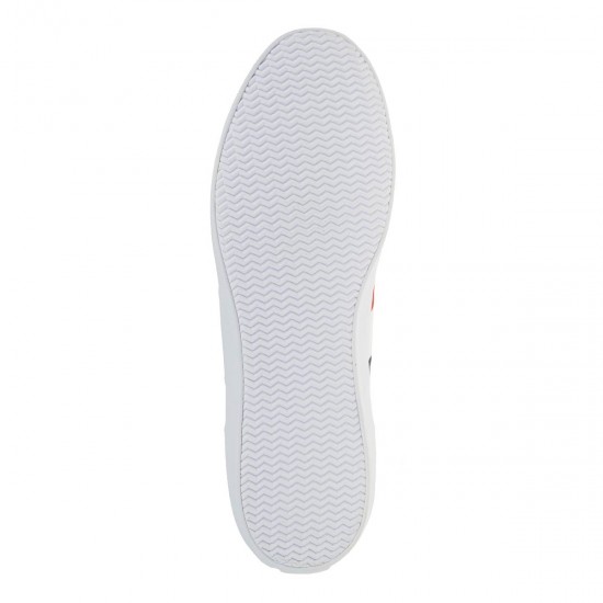 2000290601 Ανδρικό αθλητκό sneakers δετό λευκό/μπλέ/κόκκινο
