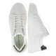 2000295602 Ανδρικό αθλητικό sneakers δετό δέρμα λευκό
