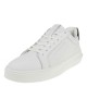 2000295602 Ανδρικό αθλητικό sneakers δετό δέρμα λευκό