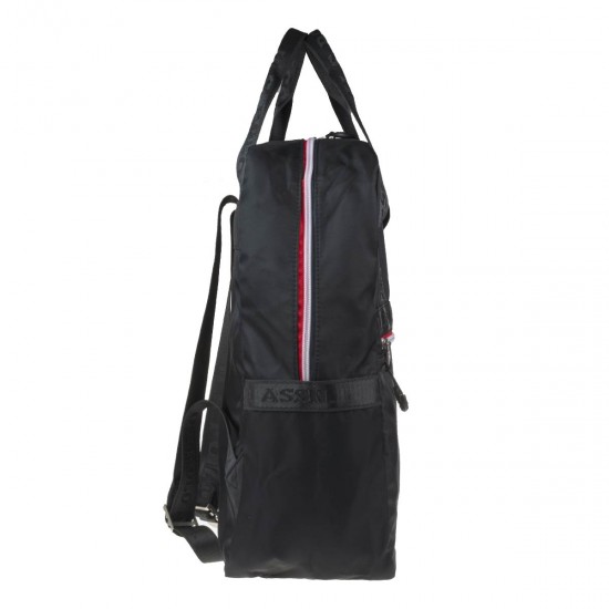 2000299801 Ανδρική τσάντα backpack nylon πλάτης μαύρο