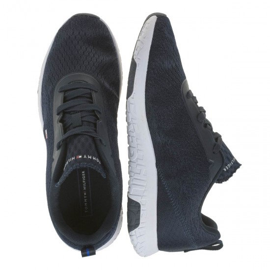 2000236902 Ανδρικό αθλητικό sneakers δετό μπλέ