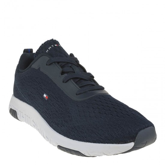 2000236902 Ανδρικό αθλητικό sneakers δετό μπλέ