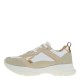 2000237601 Γυναικείο αθλητικό sneakers δετό μπέζ/λευκό