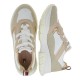 2000237601 Γυναικείο αθλητικό sneakers δετό μπέζ/λευκό