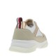 2000237601 Γυναικείο αθλητικό sneakers δετό μπέζ/λευκό