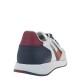 2000239401 Ανδρικό αθλητικό sneakers δετό λευκό/μπλέ