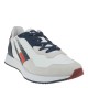 2000239401 Ανδρικό αθλητικό sneakers δετό λευκό/μπλέ