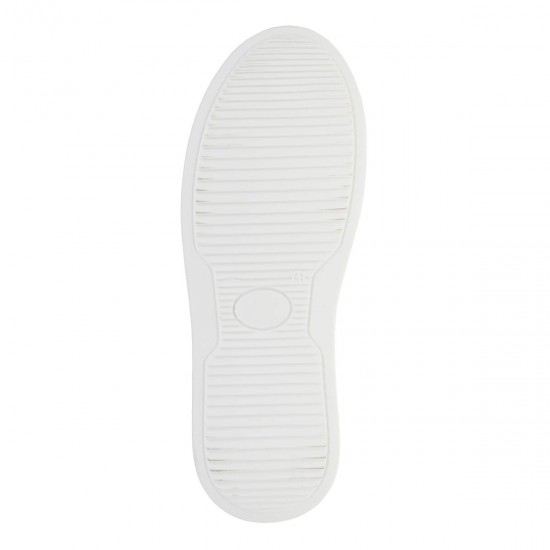 2000244203 Ανδρικό αθλητικό sneakers cazual δετό δέρμα ταμπά/κοιο