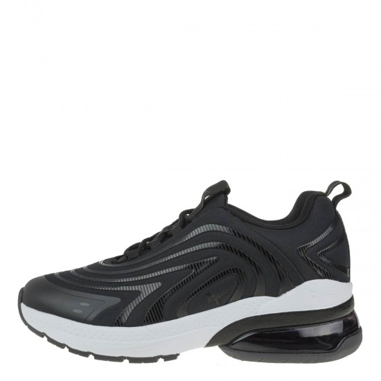 2000262501 Γυναικείο αθλητικό sneakers δετό μαύρο