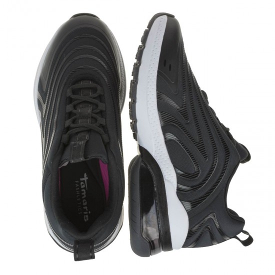 2000262501 Γυναικείο αθλητικό sneakers δετό μαύρο