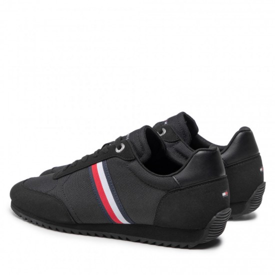 2000266101 Ανδρικό αθλητικό sneakers δετό μαύρο