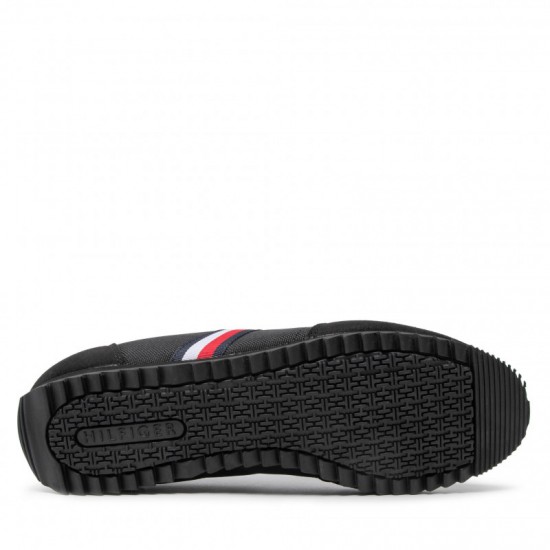 2000266101 Ανδρικό αθλητικό sneakers δετό μαύρο